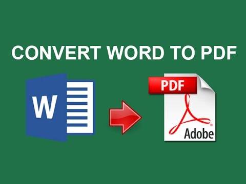 2 bước để chuyển từ Word sang PDF