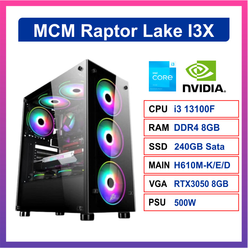PC Gaming MCM Raptor Lake I3X