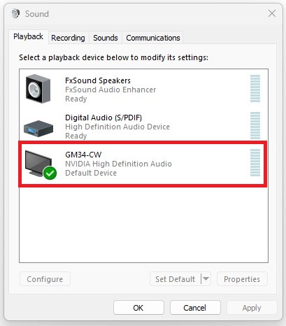 Bước 2: Danh sách các thiết bị âm thanh sẽ được hiển thị. Nhấp đúp vào thiết bị đầu ra âm thanh mà bạn muốn điều chỉnh, chẳng hạn như loa hoặc tai nghe.