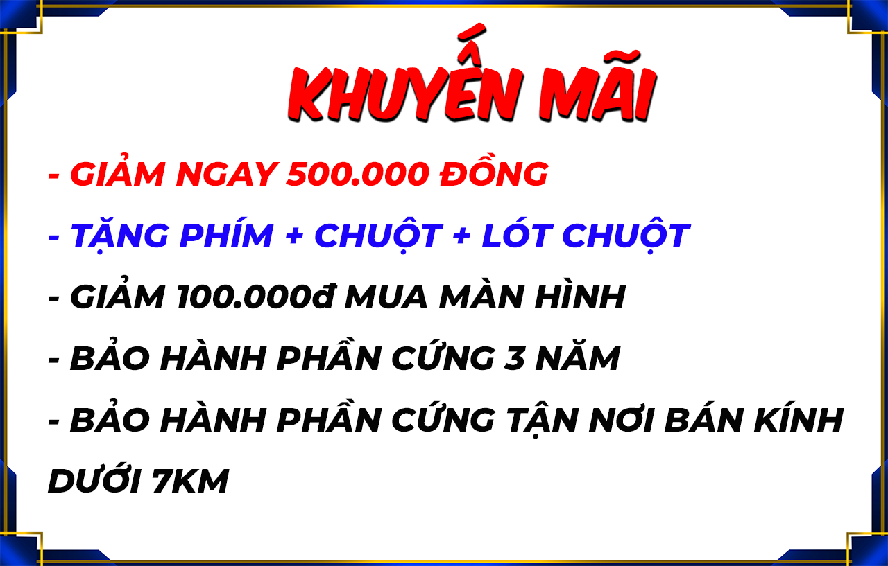 Bảng khuyến mãi 500k